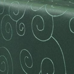 Null First-Tex Ornament Damast Tischdecke Eckig 135x180 D.grün, Hochwertig, Pflegeleicht, Bügelarm, Schnelltrocknend,Farbecht