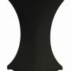 Null Gastro Uzal, Hochwertige Stehtischhussen Tischhusse Tisch Husse Stehtisch Bistrotisch Hussen (60x112cm, Schwarz)