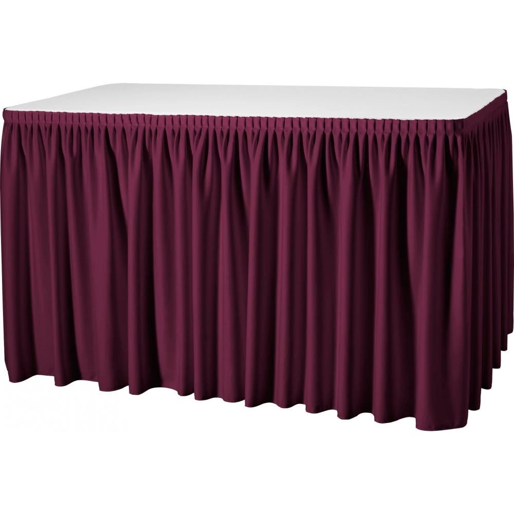 Null Gastro Uzal Skirting Excellent Plisseefalte 490 X 73 Cm Farbe: Weiß 2 Null Gastro Uzal Skirting Excellent Plisseefalte 490 X 73 Cm Farbe: Weiß – Bild 2