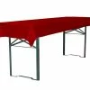 Null TexDeko Tischdecke Für Bierzeltgarnitur 250 X 100 Cm Biertischdecke Blickdicht Waschbar & Wiederverwendbar In Premium Qualität (Rot)