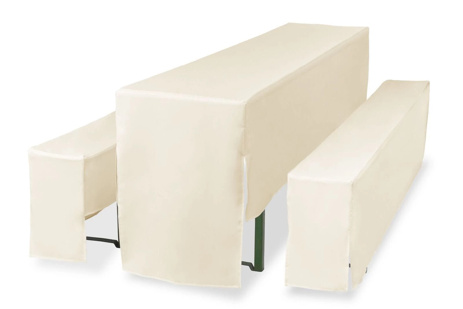 Null TexDeko Biertischhusse Für Bierzeltgarnitur 220x50cm Premium PRO 3/4 Lang Mit Beinfreiheit Blickdicht Waschbar (Creme) 7 Null TexDeko Biertischhusse Für Bierzeltgarnitur 220x50cm Premium PRO 3/4 Lang Mit Beinfreiheit Blickdicht Waschbar (Creme) – Bild 7