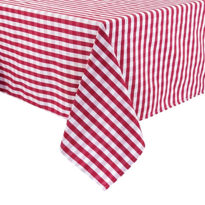 Null Gastronoble Mitre Comfort Gingham Tischdecke Rot-weiß Kariert 132cm 2 Null Gastronoble Mitre Comfort Gingham Tischdecke Rot-weiß Kariert 132cm – Bild 2