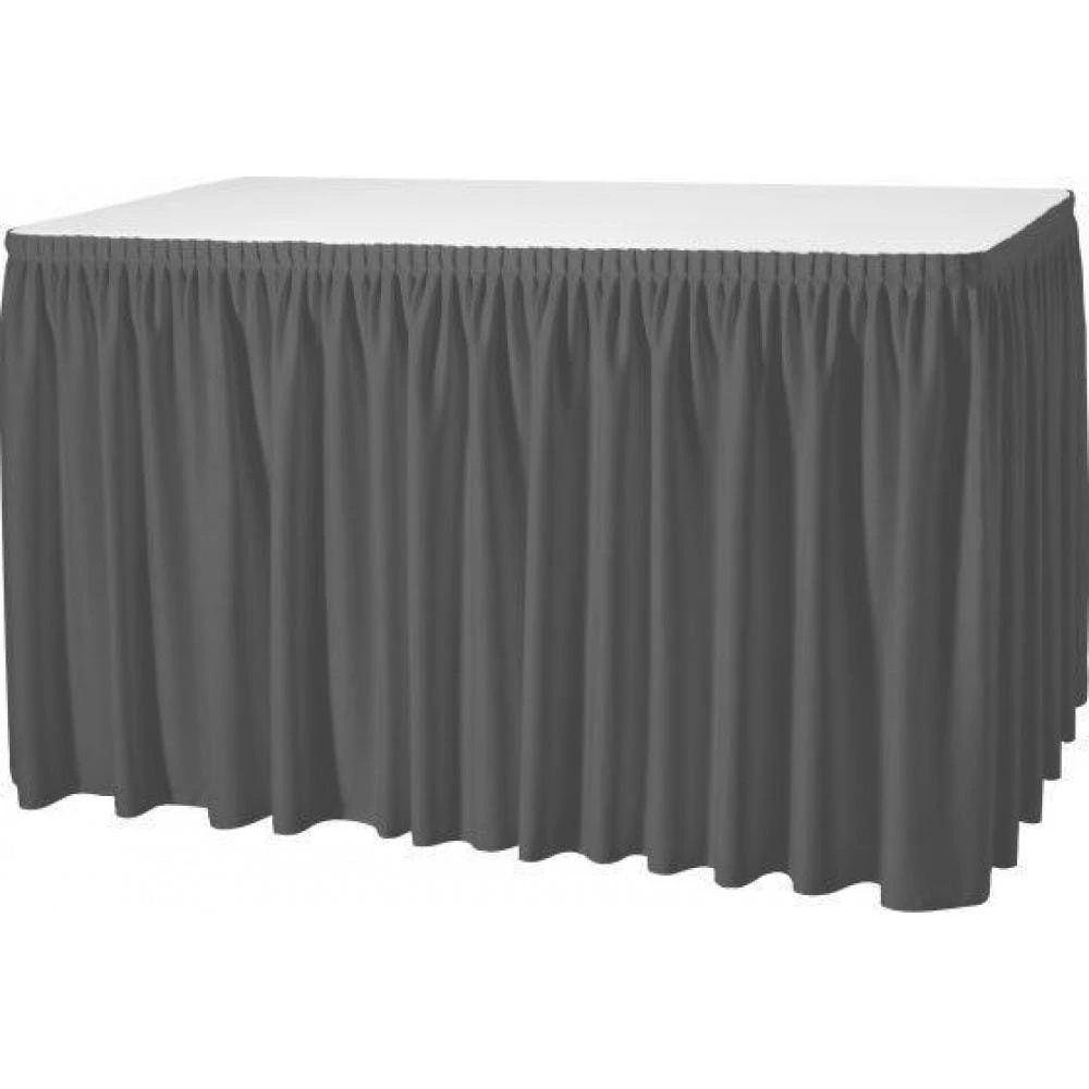 Null Gastro Uzal Skirting Excellent Plisseefalte 490 X 73 Cm Farbe: Weiß 3 Null Gastro Uzal Skirting Excellent Plisseefalte 490 X 73 Cm Farbe: Weiß – Bild 3