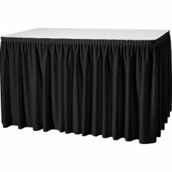 Null Gastro Uzal Skirting Excellent Plisseefalte 580 X 73 Cm Farbe: Schwarz