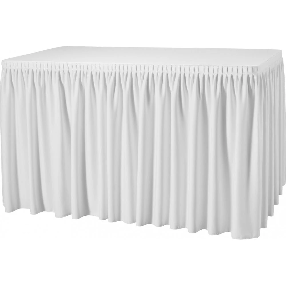 Null Gastro Uzal Skirting Excellent Plisseefalte 490 X 73 Cm Farbe: Weiß 1 Null Gastro Uzal Skirting Excellent Plisseefalte 490 X 73 Cm Farbe: Weiß