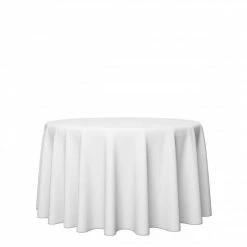 Null Gastro Uzal Damast Runde Tischdecke 230 Cm Weiß