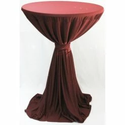 Null Gastro Uzal - Milano Stehtischdecke Überwurf 80 - 100 Cm Bordeaux