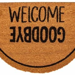 Null Kokos Welcome Goodbye Halbrund 40x60 Cm