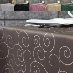 Null First-Tex Ornament Damast Tischdecke 130x220 Cm, Oval, Dunkelbraun, Pflegeleicht, Hochwertig, Bügelarm, Schnelltrocknend 12 Null First-Tex Ornament Damast Tischdecke 130x220 Cm, Oval, Dunkelbraun, Pflegeleicht, Hochwertig, Bügelarm, Schnelltrocknend -Lightpak Shop 66432b63 d1d1 4031 a60b dff275234891