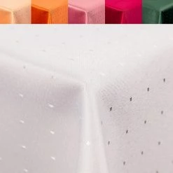 Null Punkte Damast Tischdecke, Eckig, 130x160 Cm, Von First-Tex, Champagner, Pflegeleicht, Hochwertig, Bügelarm, Farbecht -Lightpak Shop 7fa246cf ed00 443b 87c4 19ac38d7dacb