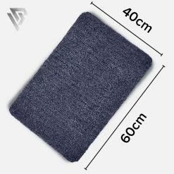 Null PLENTYFY | Profi-Mikrofaser Fußmatte | Blau-schwarz | 60 X 40 Cm | Rutschfest | Waschbar | Antibakteriell | Für Drinnen & Draußen | Läufer -Lightpak Shop c2cdb3f3 0c7e 4339 8764 edd66caea337