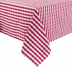 Null Gastronoble Mitre Comfort Gingham Tischdecke Rot-weiß Kariert 132cm