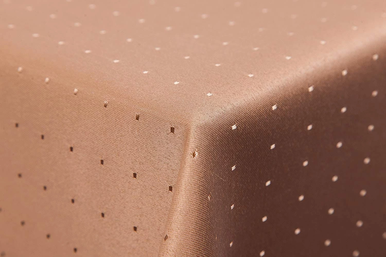 Null Punkte Damast Tischdecke, 160 Cm, Rund, Von First-Tex, Weiß, Pflegeleicht, Hochwertig, Bügelarm, Schnelltrocknend 4 Null Punkte Damast Tischdecke, 160 Cm, Rund, Von First-Tex, Weiß, Pflegeleicht, Hochwertig, Bügelarm, Schnelltrocknend – Bild 4