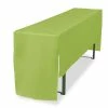 Null TexDeko Biertischhusse Für Bierzeltgarnitur 220x70cm Premium PRO 3/4 Lang Mit Beinfreiheit Blickdicht Waschbar (Apfelgrün)
