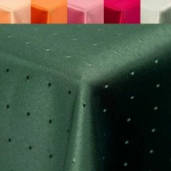 Null Punkte Damast Tischdecke Von First-Tex 90x90cm Dunkelgrün Pflegeleicht, Hochwertig, Bügelarm, Schnelltrocknend, Farbecht -Lightpak Shop db526cb3 d928 4ee0 a661 ca8fb646bf53