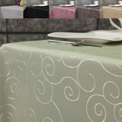 Null First-Tex, Ornament Damast Tischdecke, 130x220 Cm, Oval, Hellgrün, Pflegeleicht, Hochwertig, Bügelarm, Schnelltrocknend 12 Null First-Tex, Ornament Damast Tischdecke, 130x220 Cm, Oval, Hellgrün, Pflegeleicht, Hochwertig, Bügelarm, Schnelltrocknend -Lightpak Shop f5579edf f6a1 469c 9194 957edbc62068